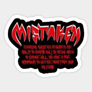 Mistaken street Sticker